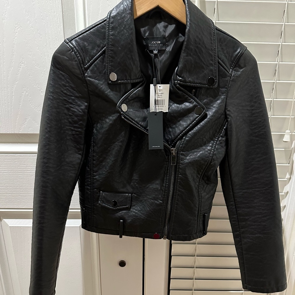 Joe’s Brand New Black Leather Jacket